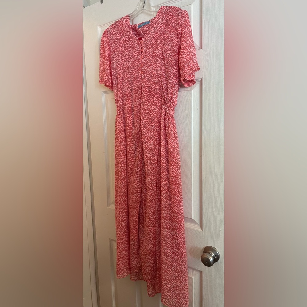 Red Patterned Dress
